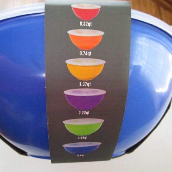 Gourmet Home 6 Pc. Bowl Set w/Lids NWT - Picture 5 of 6